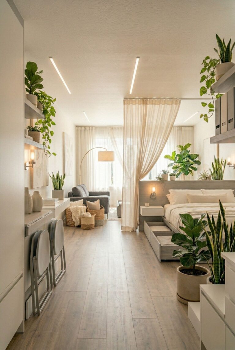 20 Studio Apartment Ideas That Feel Bigger & Stylish (Smart Layout + Decor Tips)